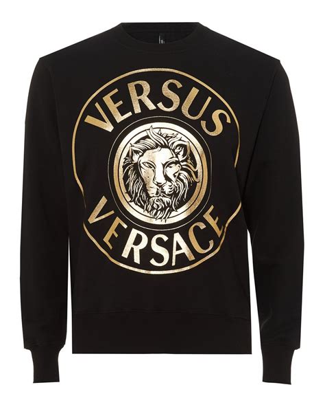 Versace Versus Sweat Top Lion Head in Black 